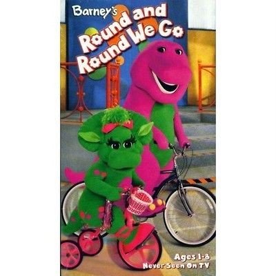 Barneys Round and Round We Go VHS Video Kids Learning