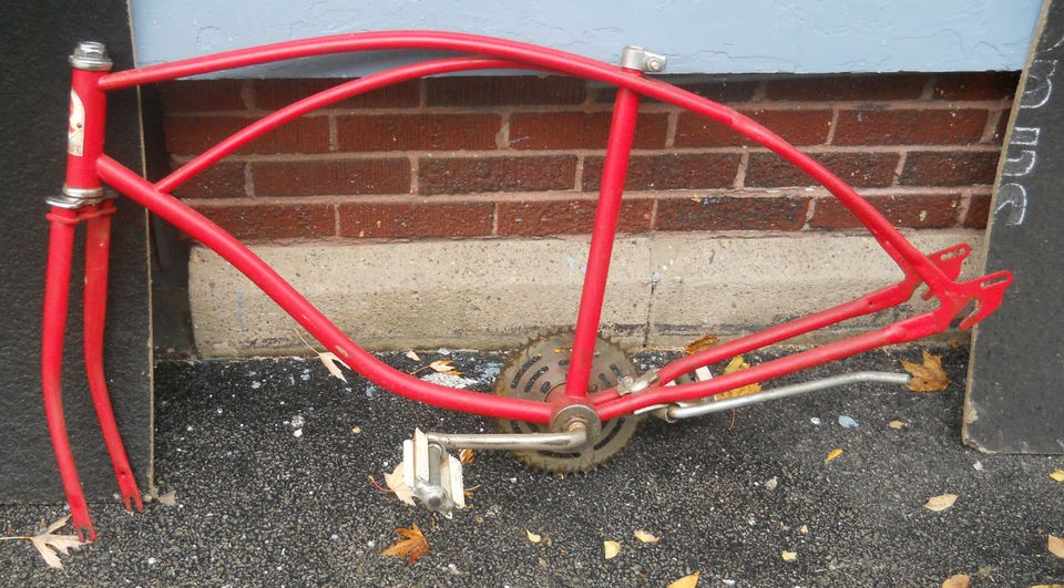 Antique OLD VINTAGE ROLLFAST BIKE BICYCLE FRAME WITH HEAD BADGE 