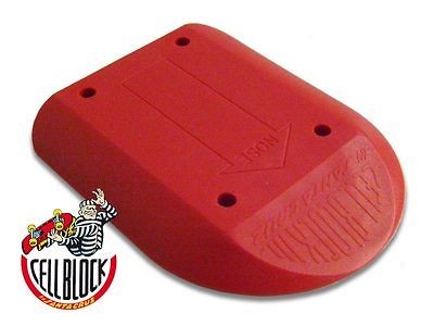 NOS Santa Cruz CELL BLOCK 3 Skateboard Risers RED