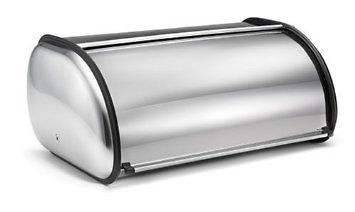 Polder Premium Large Stainless Steel Roll Top Bread Box Storage Bin
