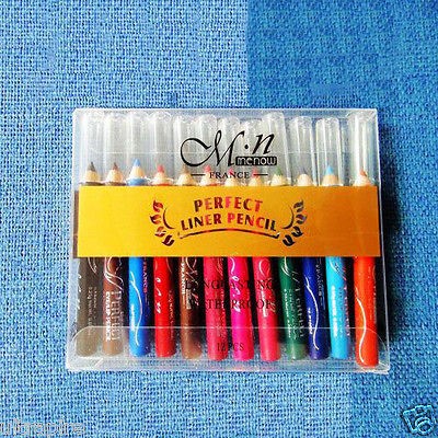 12PCS Makeup Cosmetic Make Up Tools Eye Liner Pencil Pen Eyebrow 