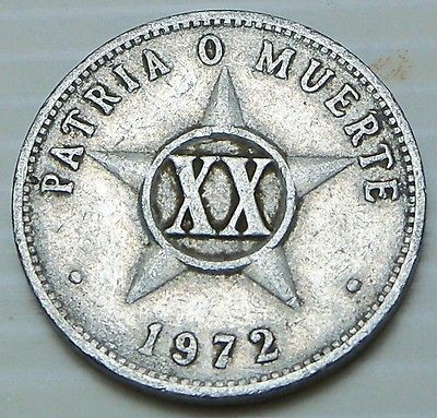 Cuba   1969 20 Centavos   KM351