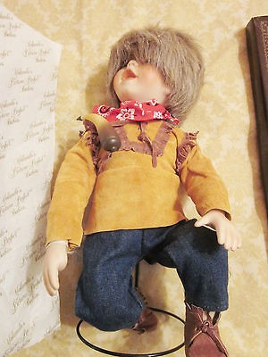 Yolandas Picture Perfect Babies Porcelain Doll Little Davy Crockett