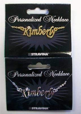 Personalized Girls Necklace KIMBERLY You Pick  GOLDTONE/SILV 