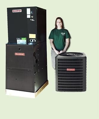 Goodman Complete AC & Gas   R410A 14 SEER 2.5 Ton 95%