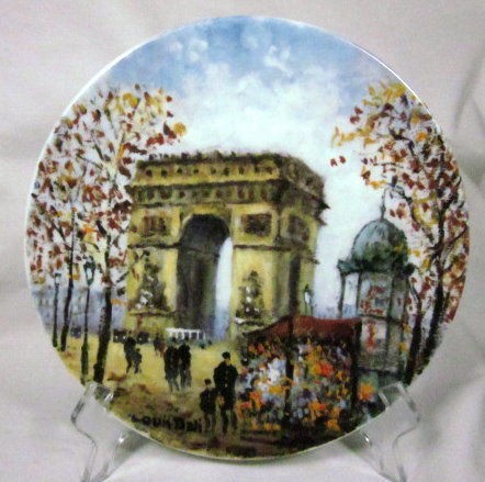 LIMOGES FRANCE LArc de Triomphe LOUIS DALI COLLECTOR PLATE