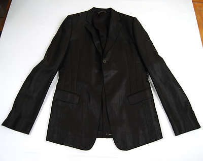 THE VIRIDI ANNE Waxed Black 1 Button JACKET BLAZER 5