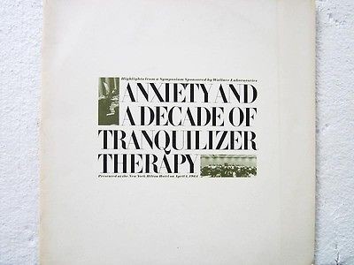 Anxiety and a Decade of Tranquilizer Therapy LP spoken Wallace 