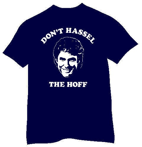 DAVID HASSELHOFF DONT HASSEL THE HOFF COOL T SHIRT