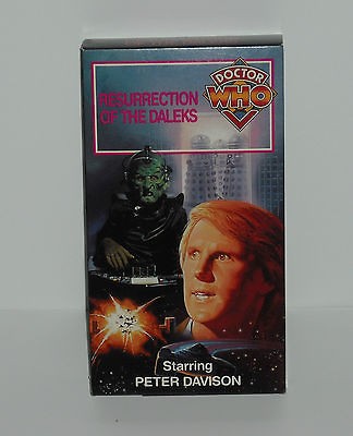   RESURRECTION OF THE DALEKS VHS VIDEO TAPE FIFTH DR PETER DAVISON 5TH