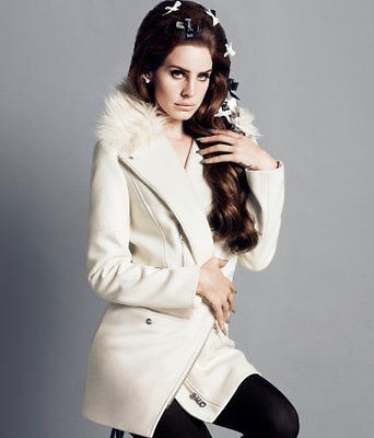 NWT H&M 2012 Fall Collection Lana Del Rey Angora Blended Wool White 