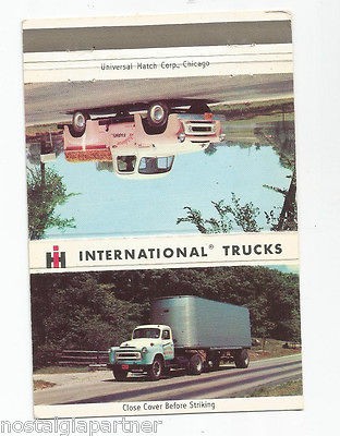 INTERNATIONAL HARVESTER matchbook matchcover Athens AL Athens Truck 