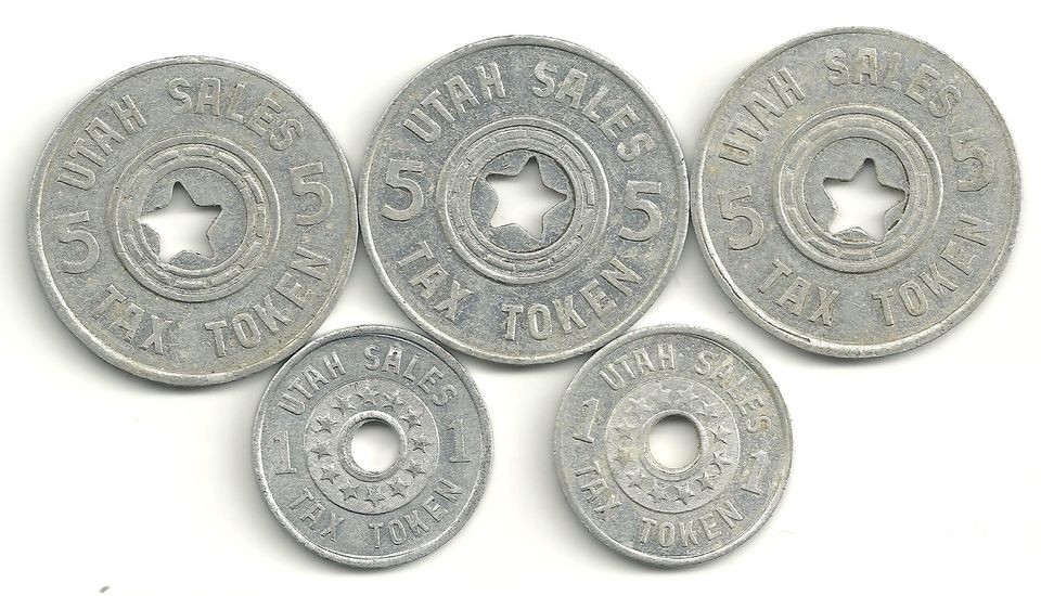 Coins & Paper Money  Exonumia  Tokens Tax