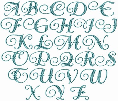 ABC Designs Castle Monogram Font Machine Embroidery Designs 4x4 hoop on ...