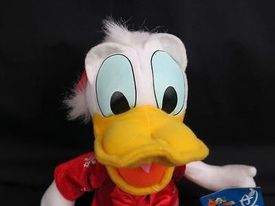 NEW DISNEY CHRISTMAS DRESS DAISY DUCK TOY FACTORY PLUSH STUFFED ANIMAL 