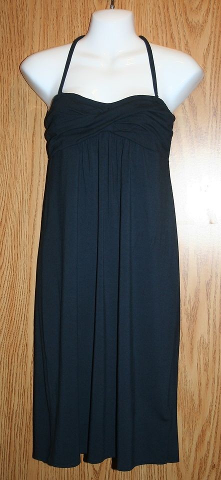 NEW Womens J CREW Dress Size Small Navy Blue Halter Strapless 