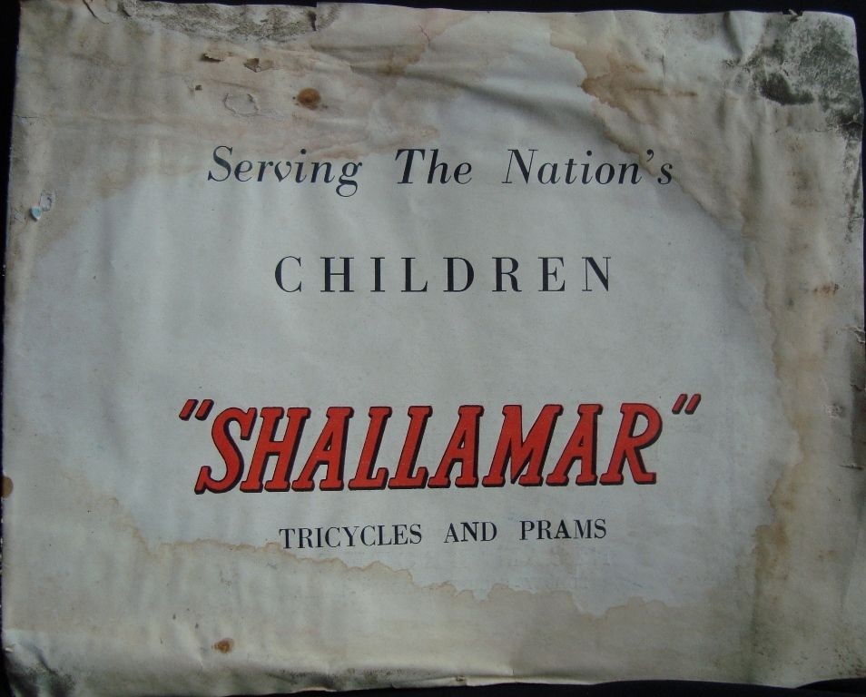 Vintage SHALIMAR TRICYCLE & PRAMS Catalogue from India 1950