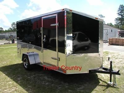 NEW 6x12 6 x 12 V Nose Enclosed Cargo Trailer w/ Ramp   NEW 2013