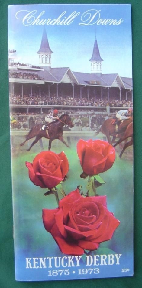   DERBY SECRETARIAT PROGRAM MOVIE PROP CHURCHILL DOWNS HORSE RACING