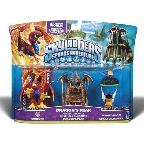   Spyros Adventure Set Dragons Peak Sunburn, Winged Boots & Dragonfly