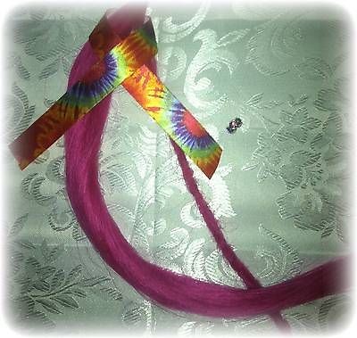    NEW PINK DREADLOCK EXTENSIONS FREE BEAD 