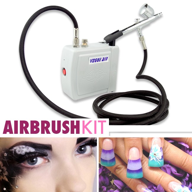 New Airbrush Kit Compressor Cake Decorating Tattoo Nail Make Up Ink 