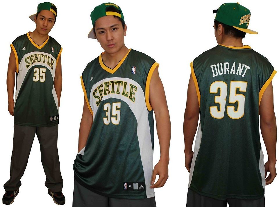 KEVIN DURANT SEATTLE SUPERSONICS AWAY ROAD NBA JERSEY KD SONICS NEW XL