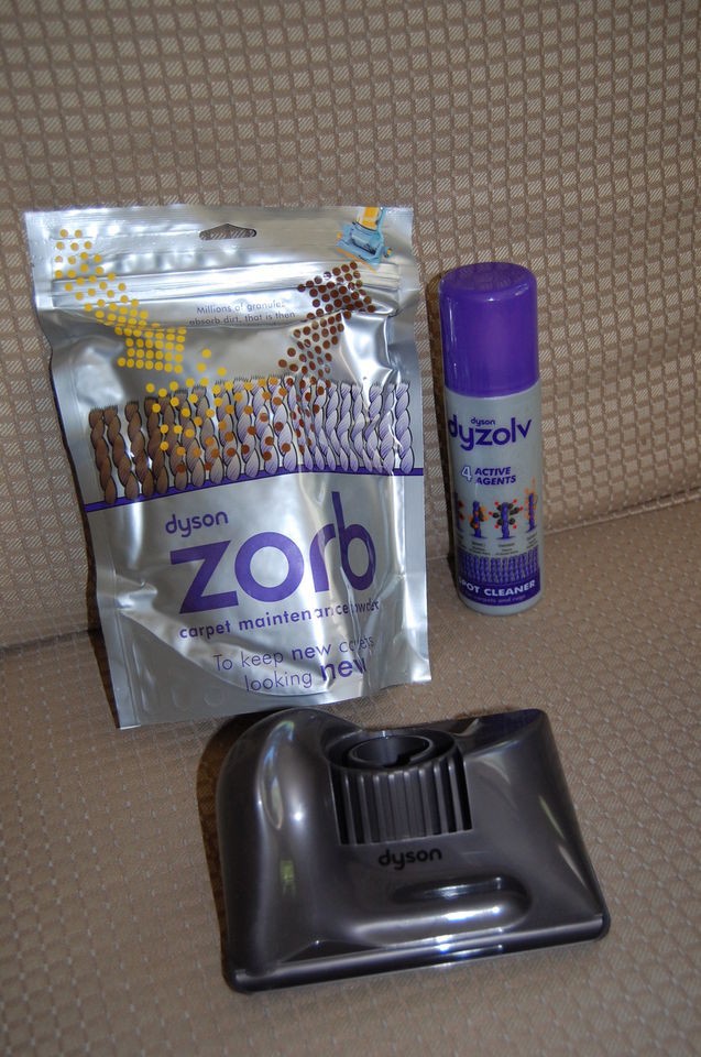 NIB DYSON Zorb Carpet Maintenance Powder+Spot Cleaner+Groome​r 