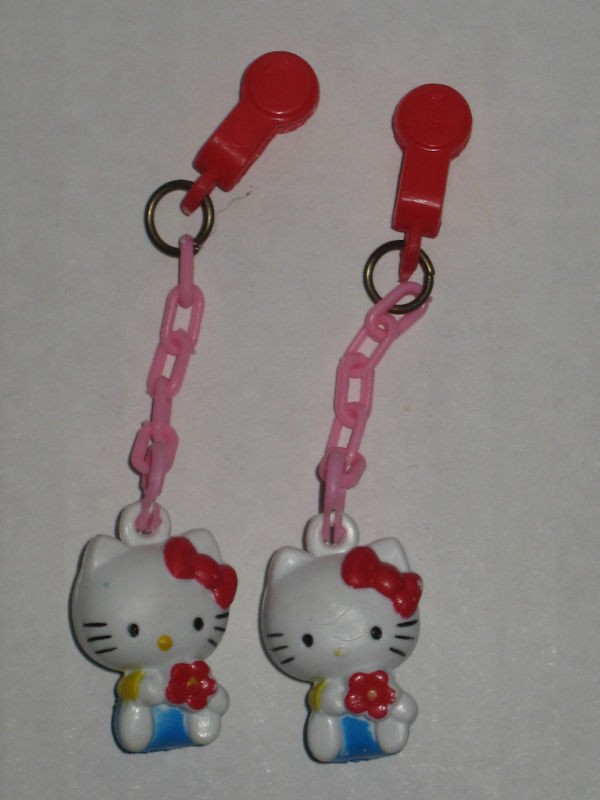 Vintage Sanrio Charmkins Hello Kitty Charm Earrings