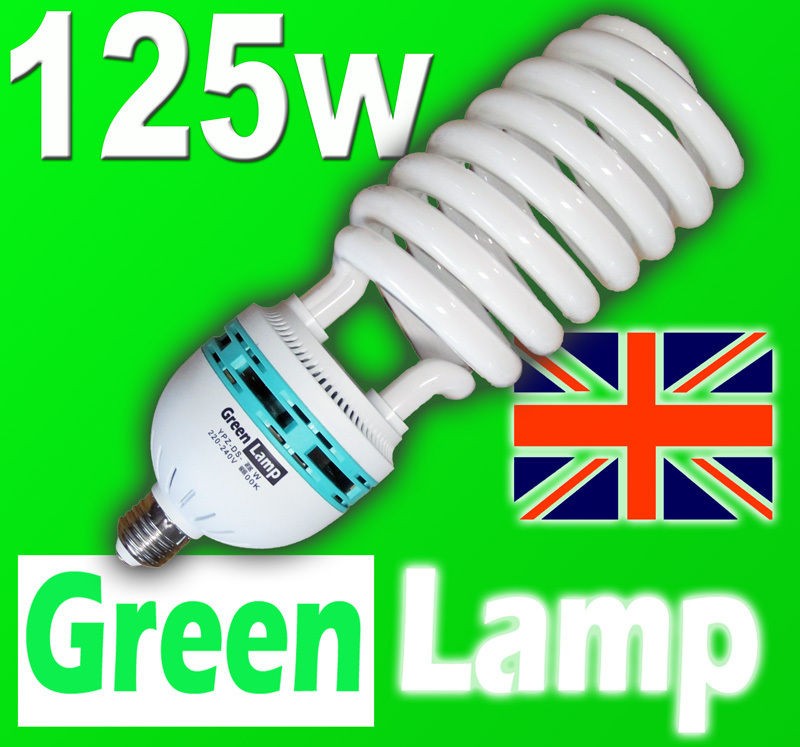 10 x 125w CFL Bulb Red 2700k Warm Grow Lamp Light E27