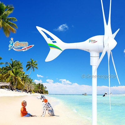 Apollo MAX 550 W Watt 12 V AC Magnet PMA Wind Turbine Generator 6Blade