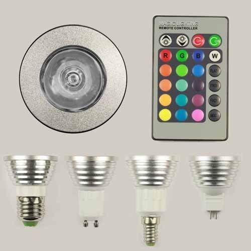 E27/GU10/E14/M​R16 LED Magic Light Bulb/ Remote Controller 16 Colors 