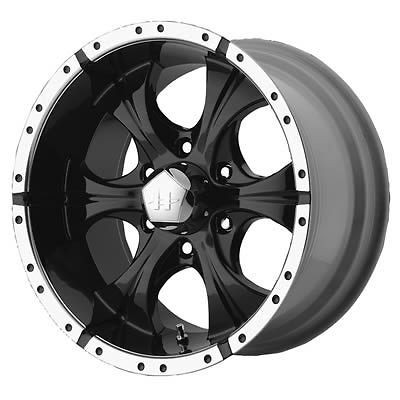 Helo Series HE791 Black Wheel 16x8 8x6.5 BC Set of 4