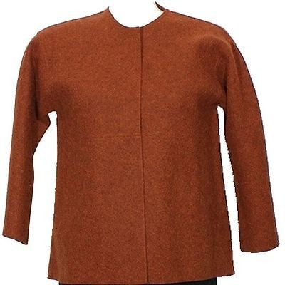 NWT EILEEN FISHER Cayenne Felted Alpaca Wool Jacket 1X