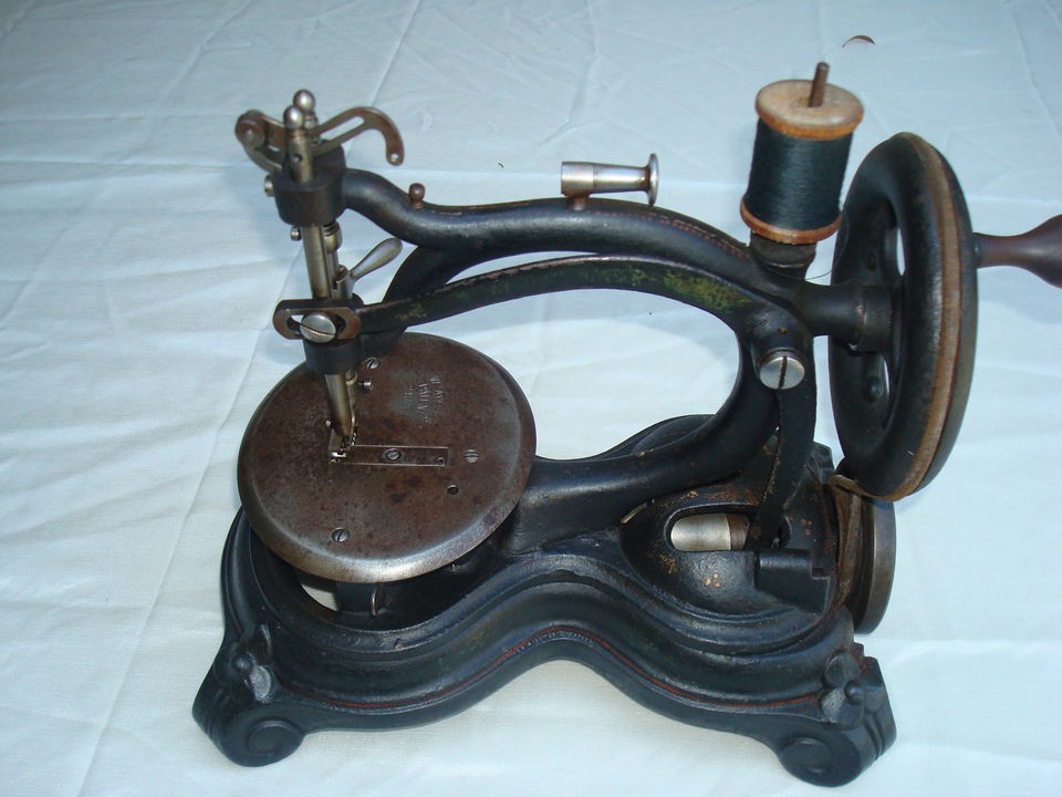 EARLY CAST IRON TAYLOR SEWING MACHINE RARE ANTIQUE
