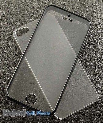 BLACK BUMPER BUILT IN LCD SCREEN PROTECTOR + CLEAR BACK PLATE FOR 