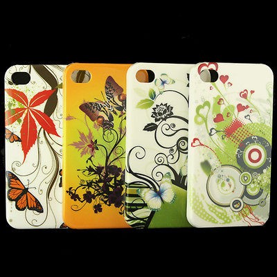 Hot Sale 4PCS new Unique Back Case For Apple Iphone 4S,QT2