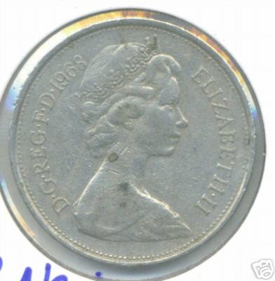 UK, GREAT BRITAIN 1968 ELIZABETH II   10 NEW PENCE