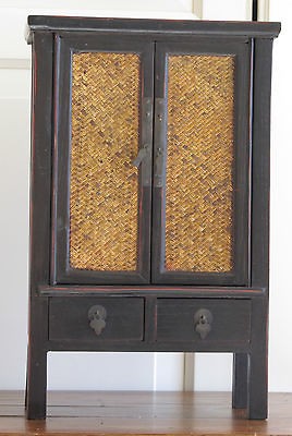 013 CHINESE TIN JIN CABINET 15 MINIATURE　ELM