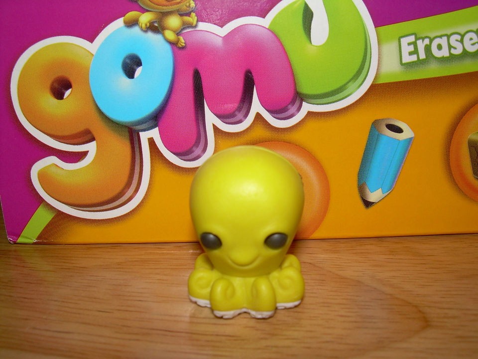 GOMU Series 2 Eraserland Yellow OCTOPUS g195 Ocean Puzzle Eraser HTF