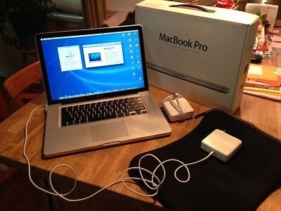   Pro 15.4, 500GB HD, 4GB RAM Unibody. 2 chargers, eSATA&case bundle