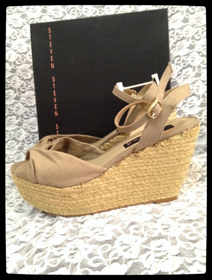 NWB] STEVEN by Steve Madden   Espadrille Wedge   Sz 8