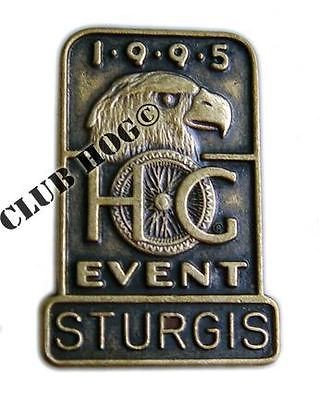 1995 H.O.G. Sturgis Rally Event Vest Jacket Pin Harley Davidson Owners 