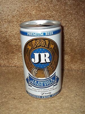 1980 J.R. Ewing Dallas Private Stock Empty 12oz. Beer Can