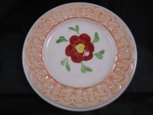 ANTIQUE STAFFORDSHIRE SUNDERLAND GOLD ORANGE LUSTRE CHILDS PLATE