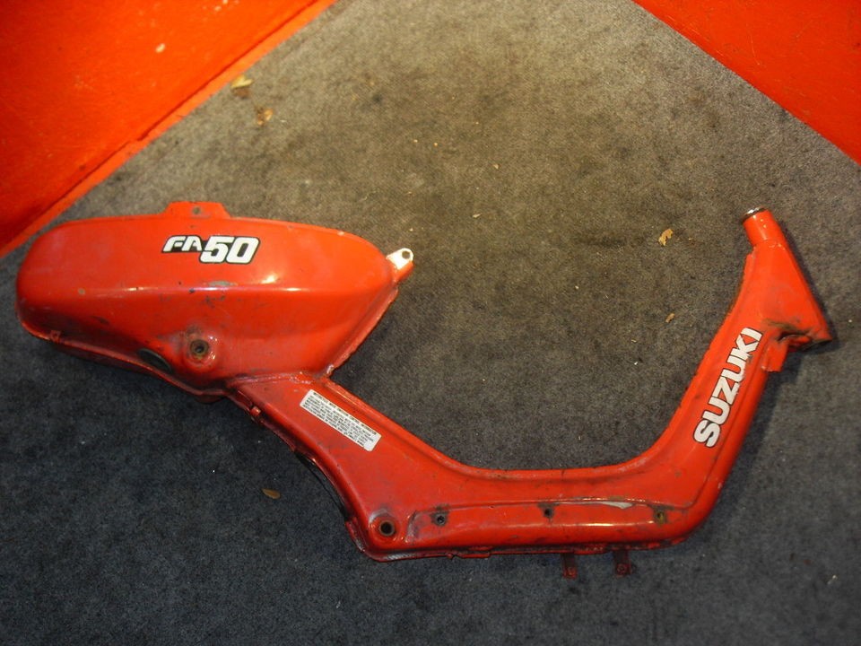 1983 Suzuki FA50 Shuttle Frame Body Chassis Moped Red @ Moped Motion