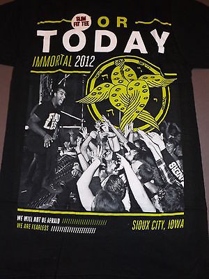 FOR TODAY Sioux City, Iowa T Shirt *NEW music band concert tour SLIM 