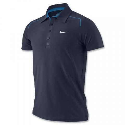 Nike Roger Federer Mens RF Trophy Masters Victory Short Sleeve Polo 