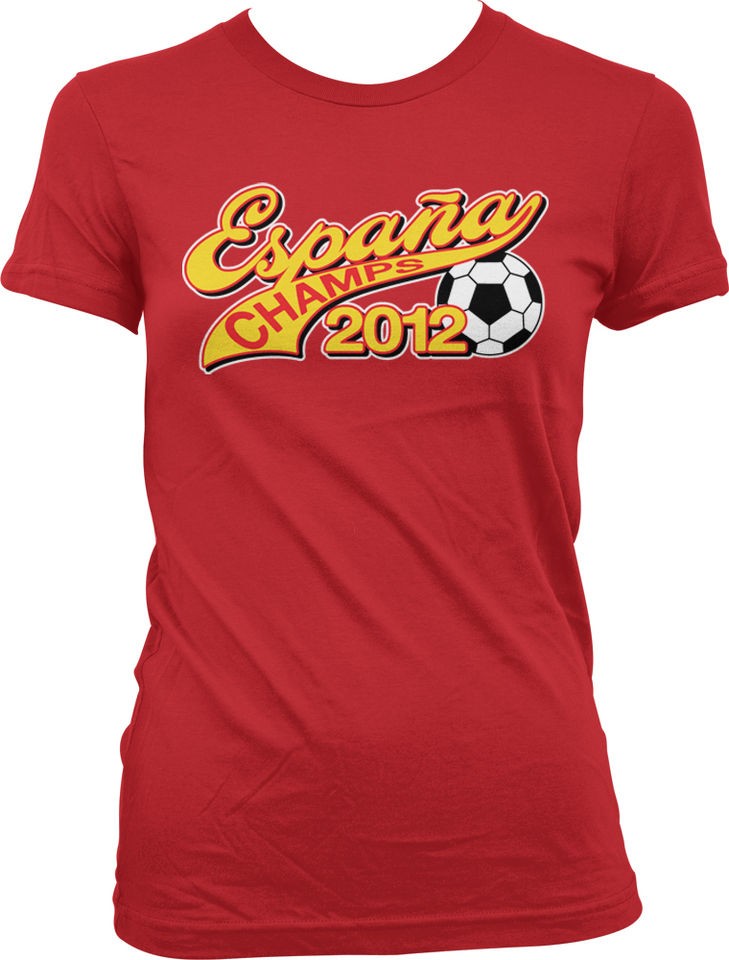   Champs 2012 Juniors Girls T Shirt Spain Football World Cup FIFA Torres