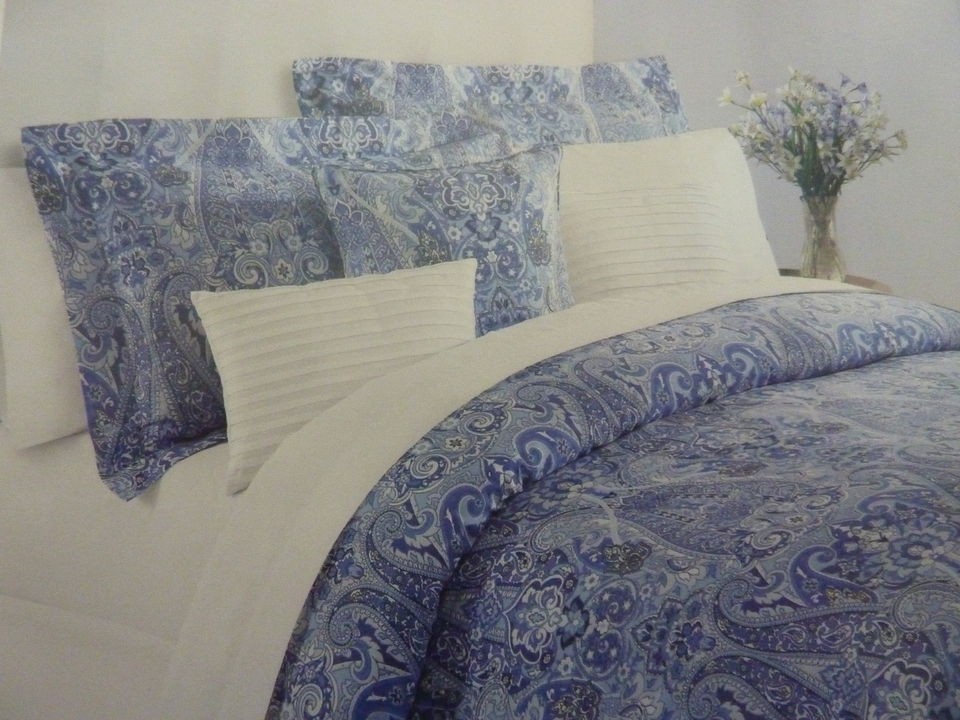 pc Hillcrest Monaco Full / Queen Duvet & Shams Set NIP